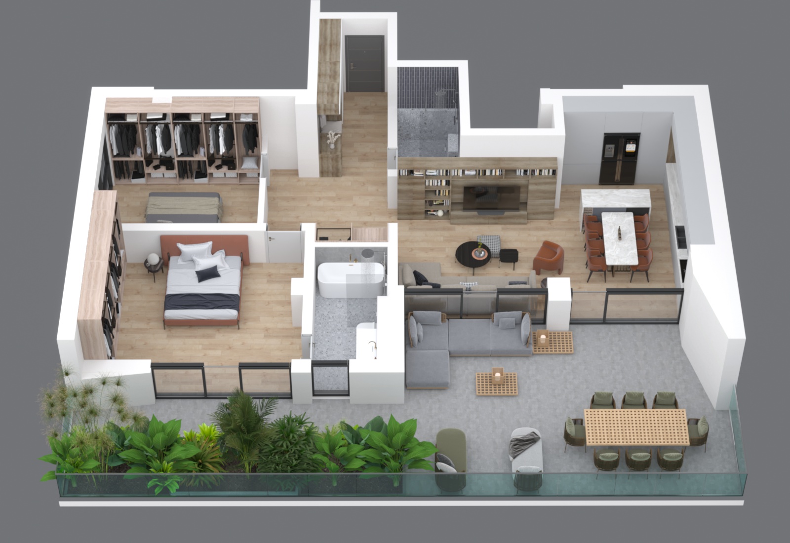 Etaj Retras AP.36 Perspectiva